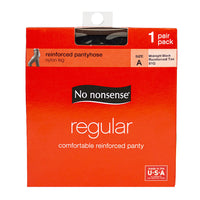 All Travel Sizes: Wholesale No Nonsense Regular Midnight Black Pantyhose  Size A - 1 pair: Accessories