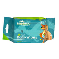 zzDISCONTINUED - DiapaRoo Unscented Hypoallergenic Baby Wipes - Pack of 35