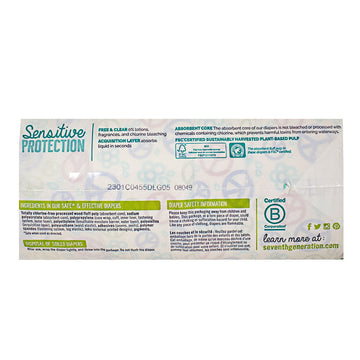 Seventh Generation Small Stage Diapers Size 4 - Pack of 25