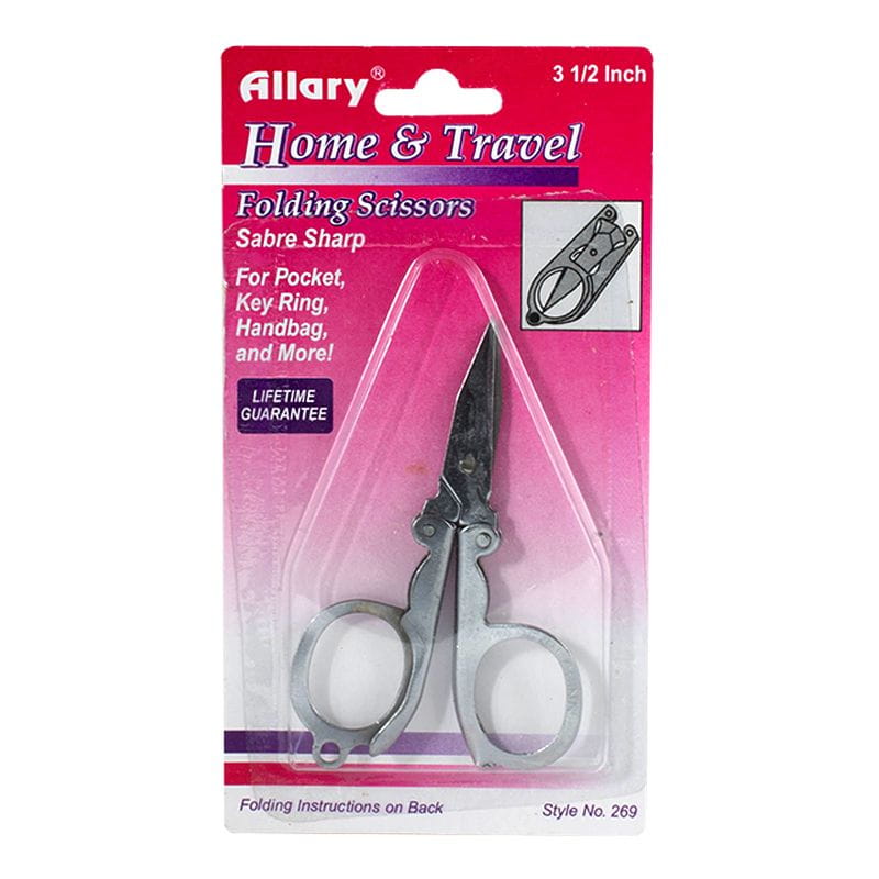 All Travel Sizes: Wholesale Folding Scissors - Allary Folding Scissors:  Accessories