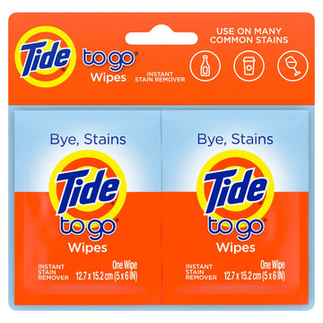 zzDISCONTINUED - Tide To Go Instant Stain Remover Wipes – 2 ct.